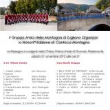 ... Manifesto di "Canta la Montagna" 9° rassegna corale di Zuliano (VI) ...